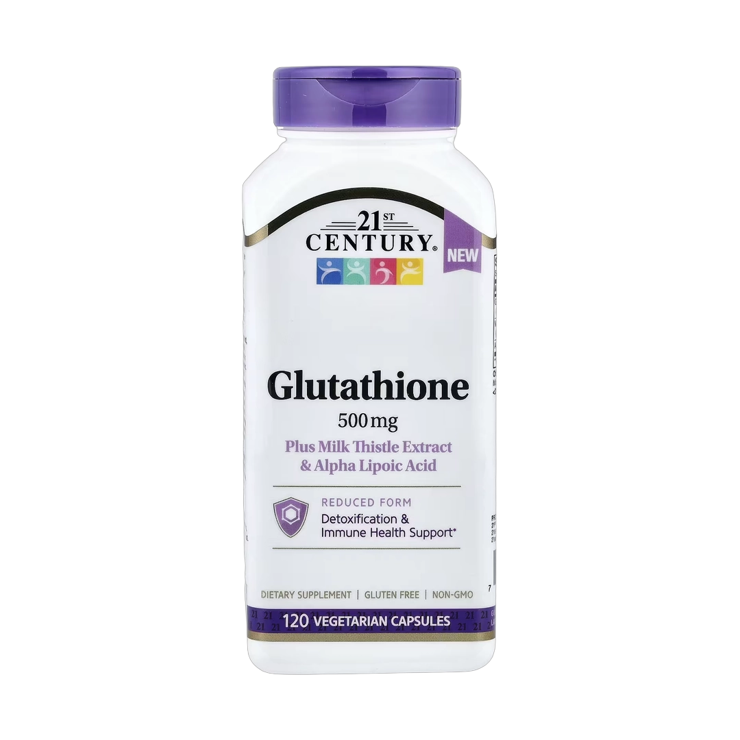 21st Century, Glutathione Plus Milk Thistle Extract & Alpha Lipoic Acid, 120 Vegetarian Capsules