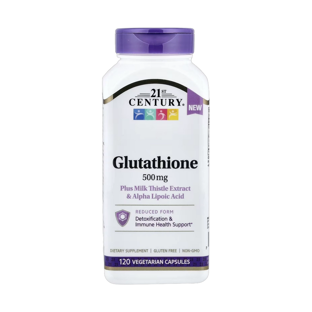 21st Century, Glutathione Plus Milk Thistle Extract & Alpha Lipoic Acid, 120 Vegetarian Capsules
