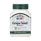 21st Century, Grape Seed Extract, Standardized, 60 Vegetarian Capsules