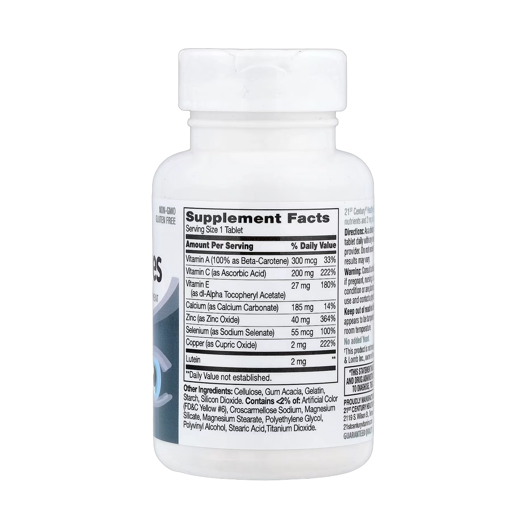 21st Century, Healthy Eyes, Lutein and Antioxidants, 60 Tablets