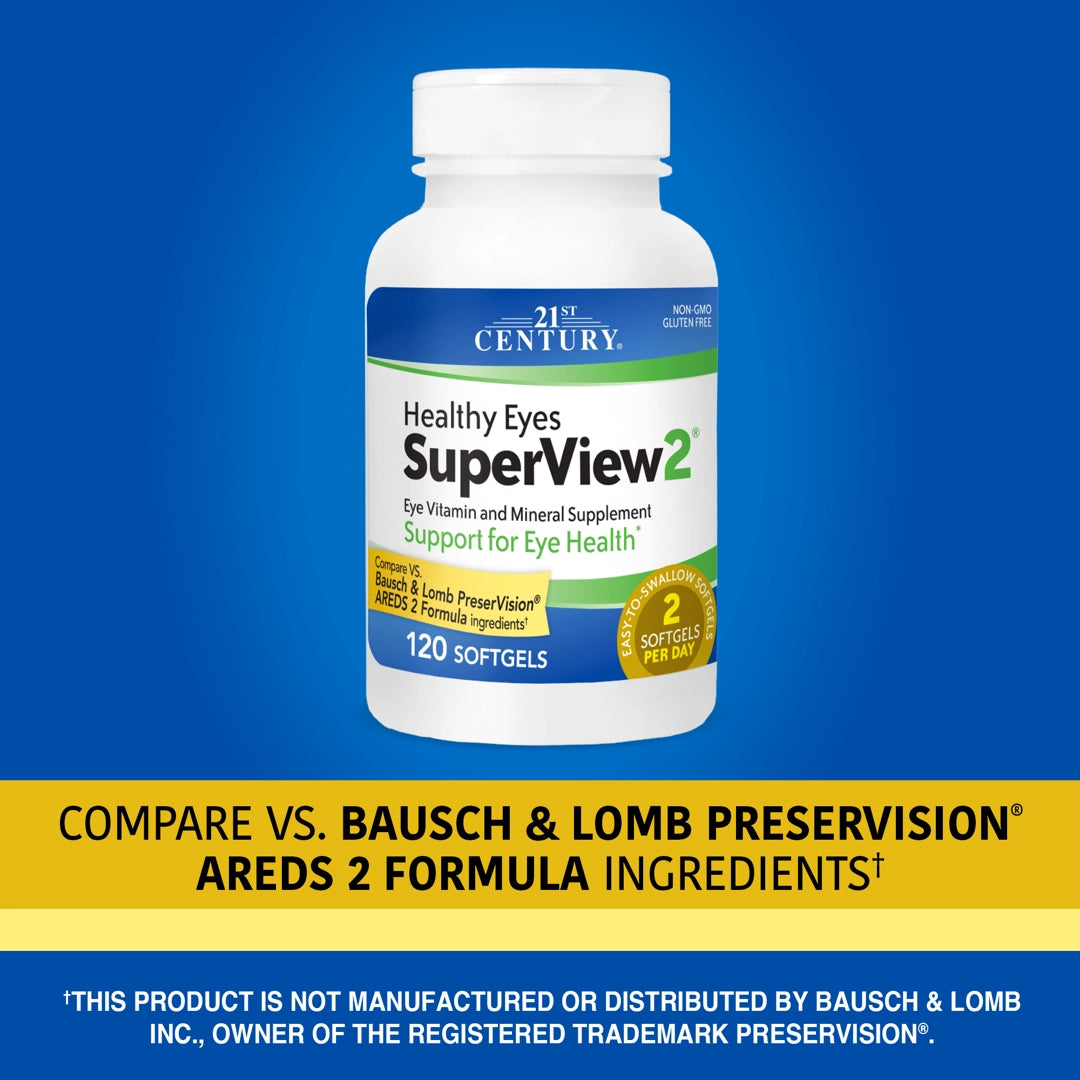 21st Century, Healthy Eyes SuperView2™, 120 Softgels
