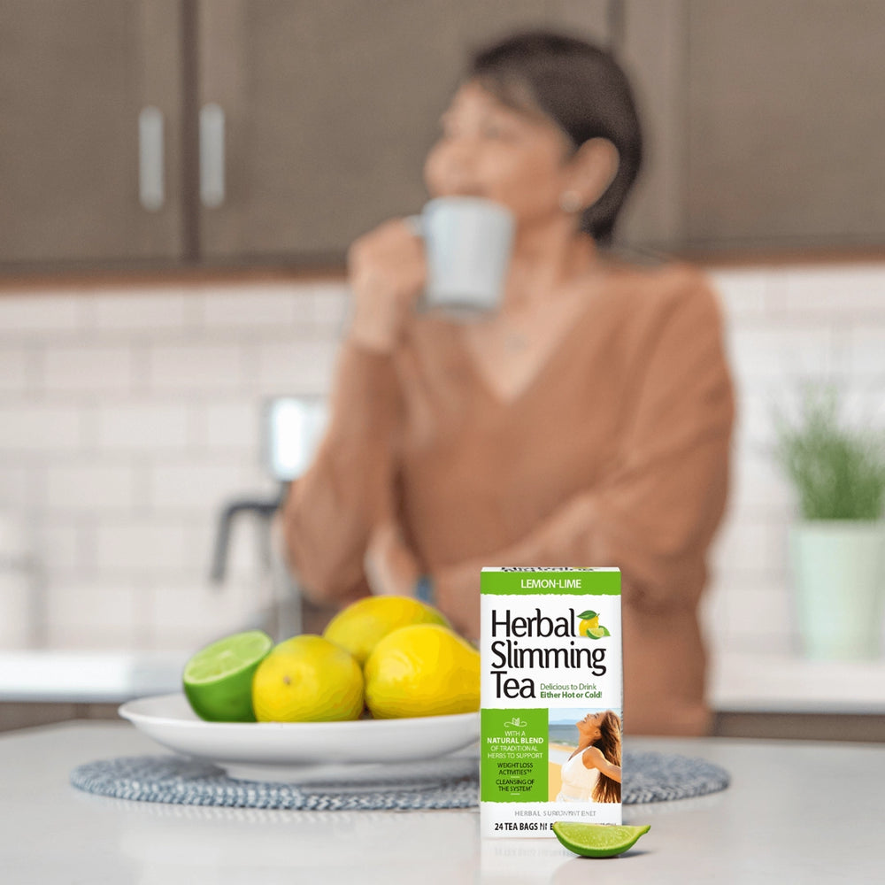 21st Century, Herbal Slimming Tea, Lemon-Lime, Caffeine Free, 24 Tea Bags, 1.7 oz (48 g)