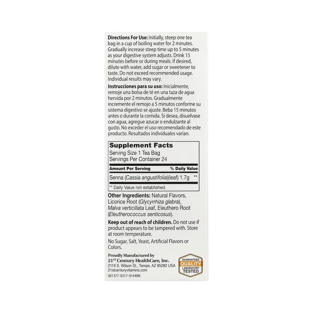 21st Century, Herbal Slimming Tea, Orange Spice, Caffeine Free, 24 Tea Bags, 1.7 oz, 48 g
