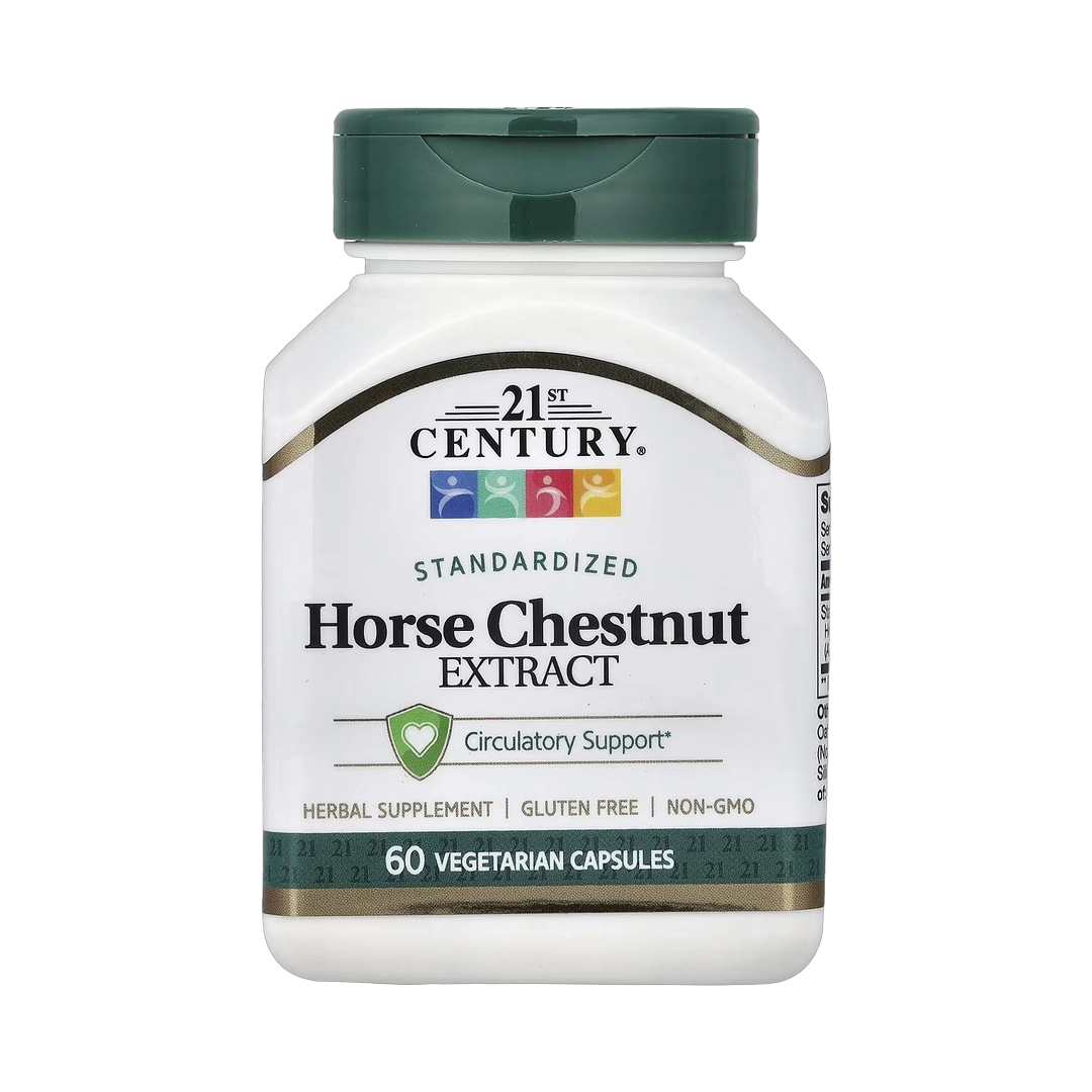 21st Century, Horse Chestnut Extract, Standardized, 60 Vegetarian Capsules