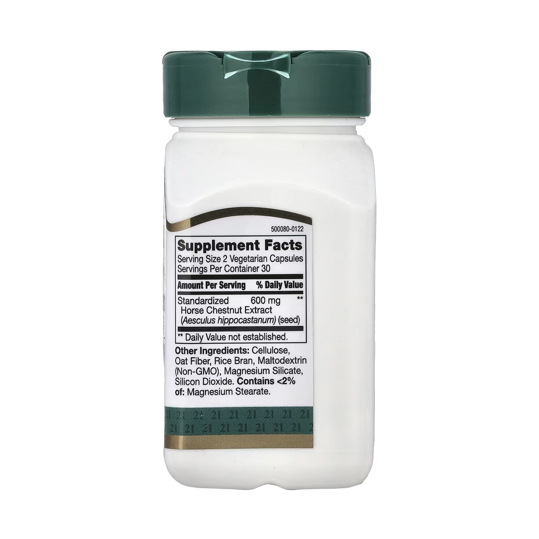 21st Century, Horse Chestnut Extract, Standardized, 60 Vegetarian Capsules