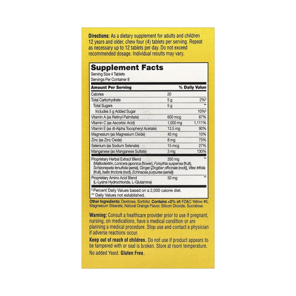21st Century, ImmuBlast®, Vitamin C, Citrus, 32 Chewable Tablets