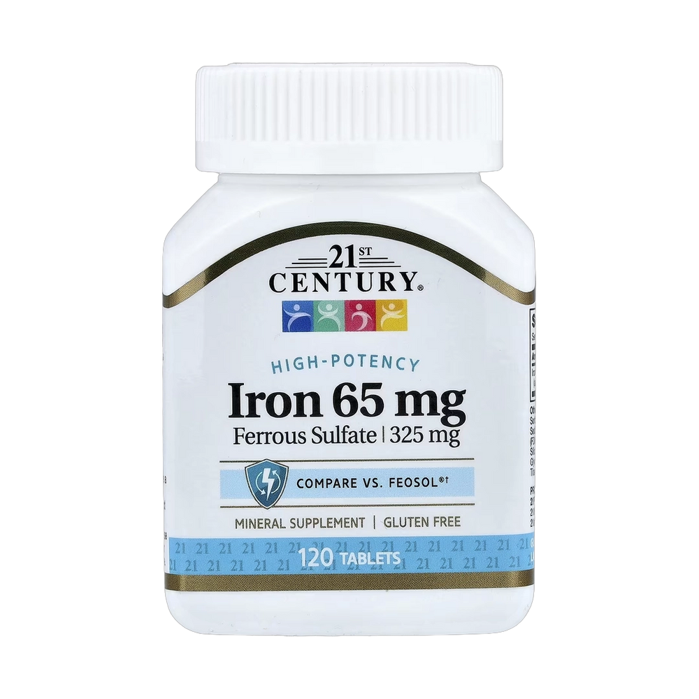 21st Century, Iron, 65 mg, 120 Tablets
