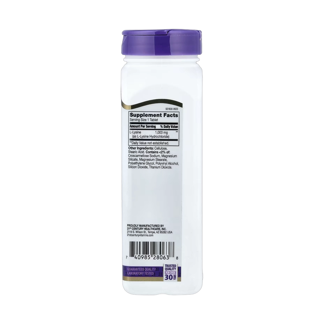 21st Century, L-Lysine, 1,000 mg, 90 Tablets