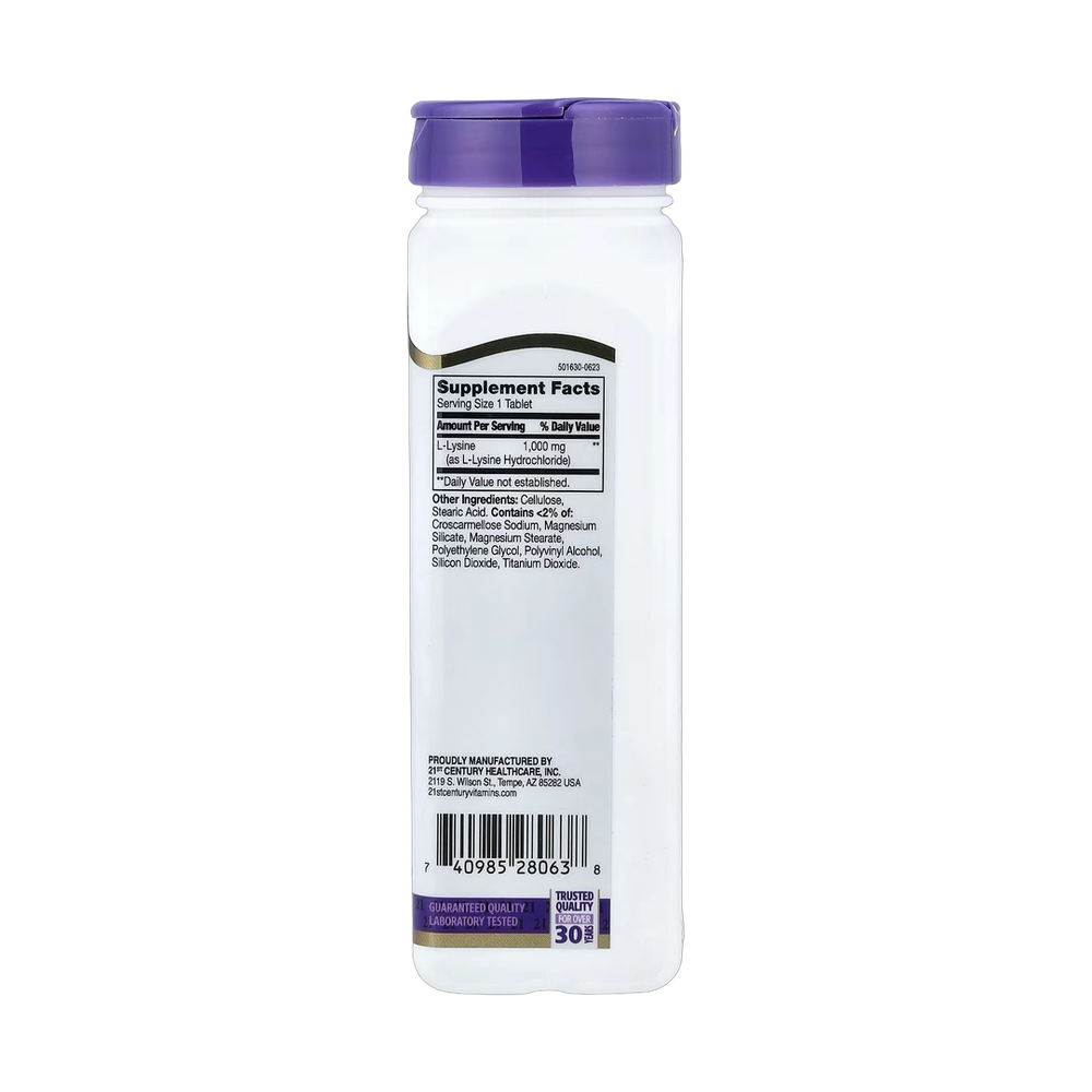21st Century, L-Lysine, 1,000 mg, 90 Tablets