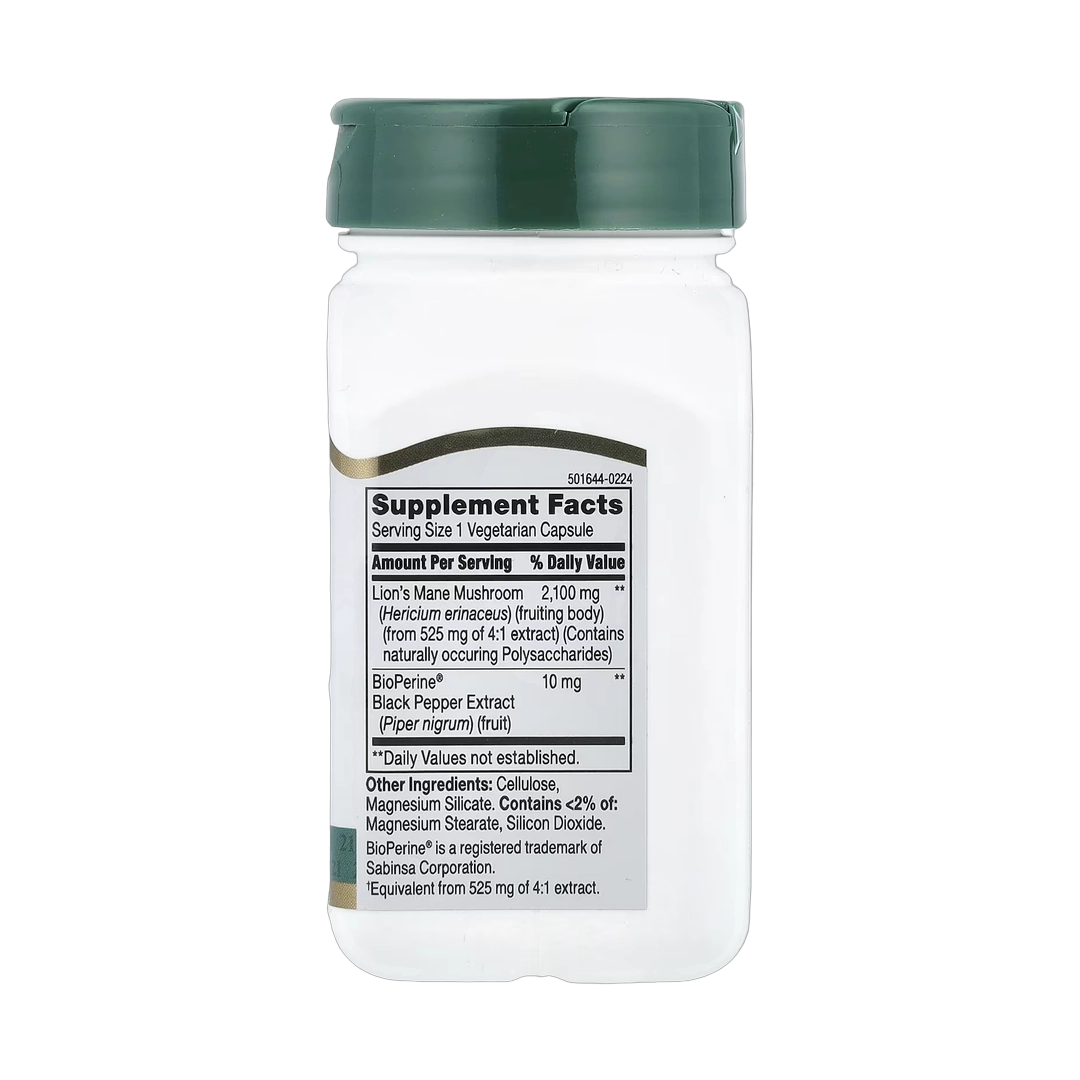 21st Century, Lion's Mane, 2,100 mg, 60 Vegetarian Capsules