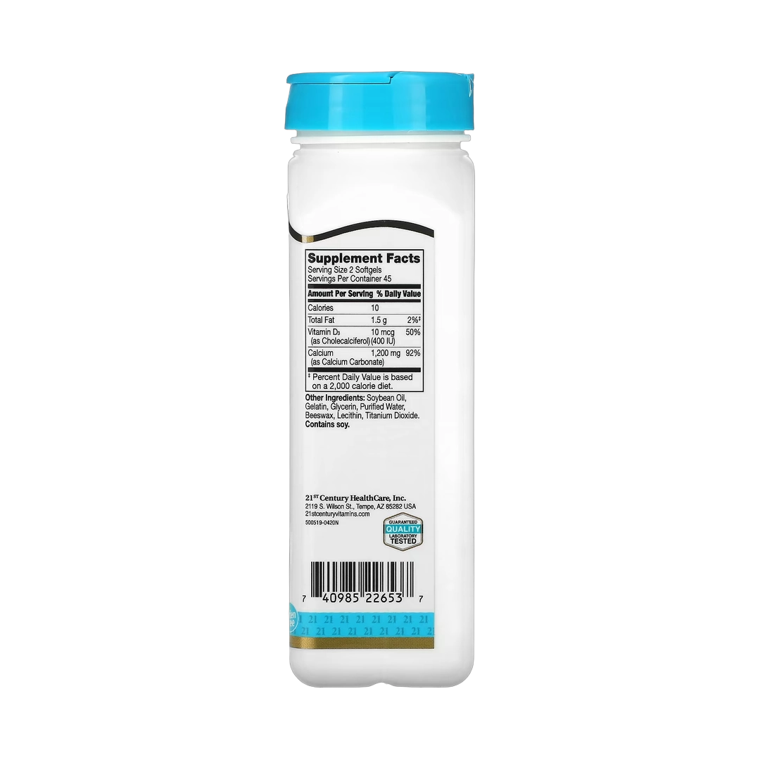 21st Century, Liquid Filled Calcium Plus D3, 90 Rapid Release Softgels
