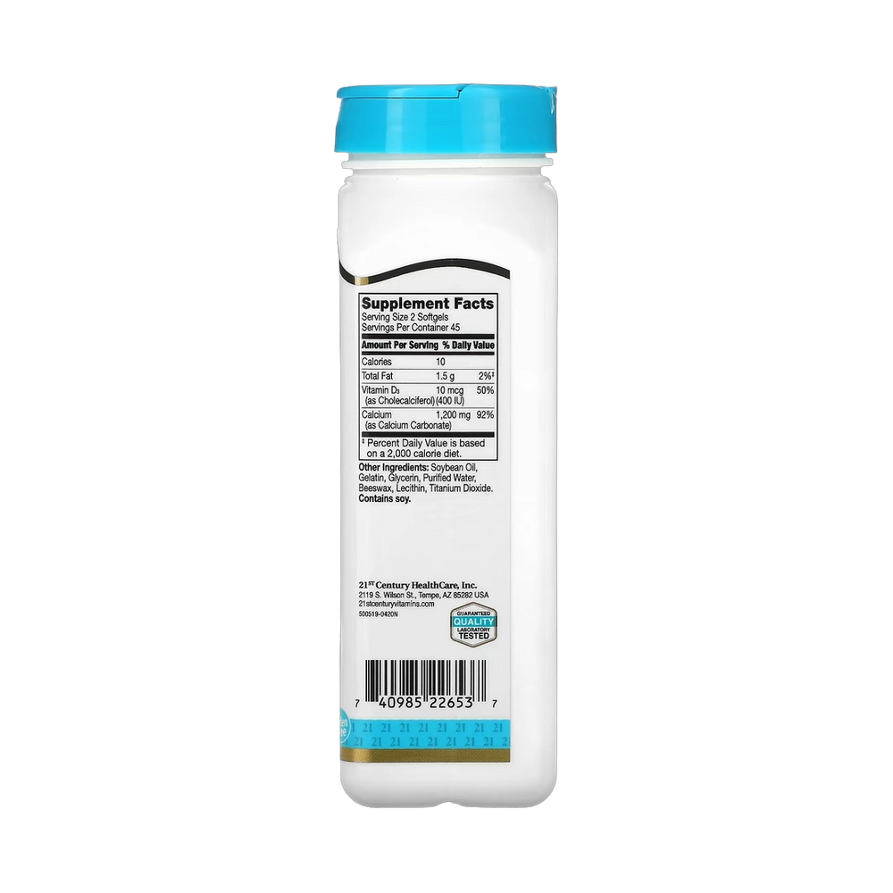 21st Century, Liquid Filled Calcium Plus D3, 90 Rapid Release Softgels