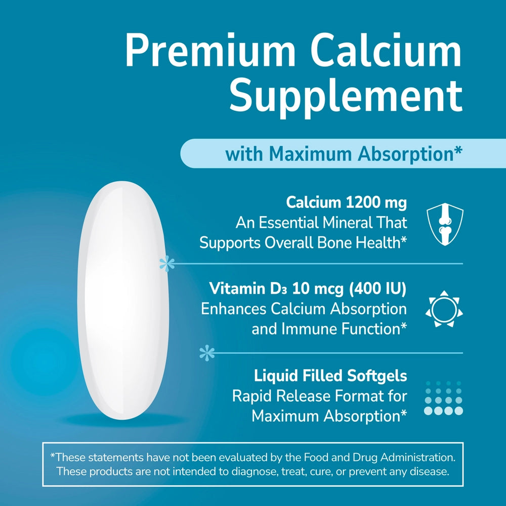 21st Century, Liquid Filled Calcium Plus D3, 90 Rapid Release Softgels