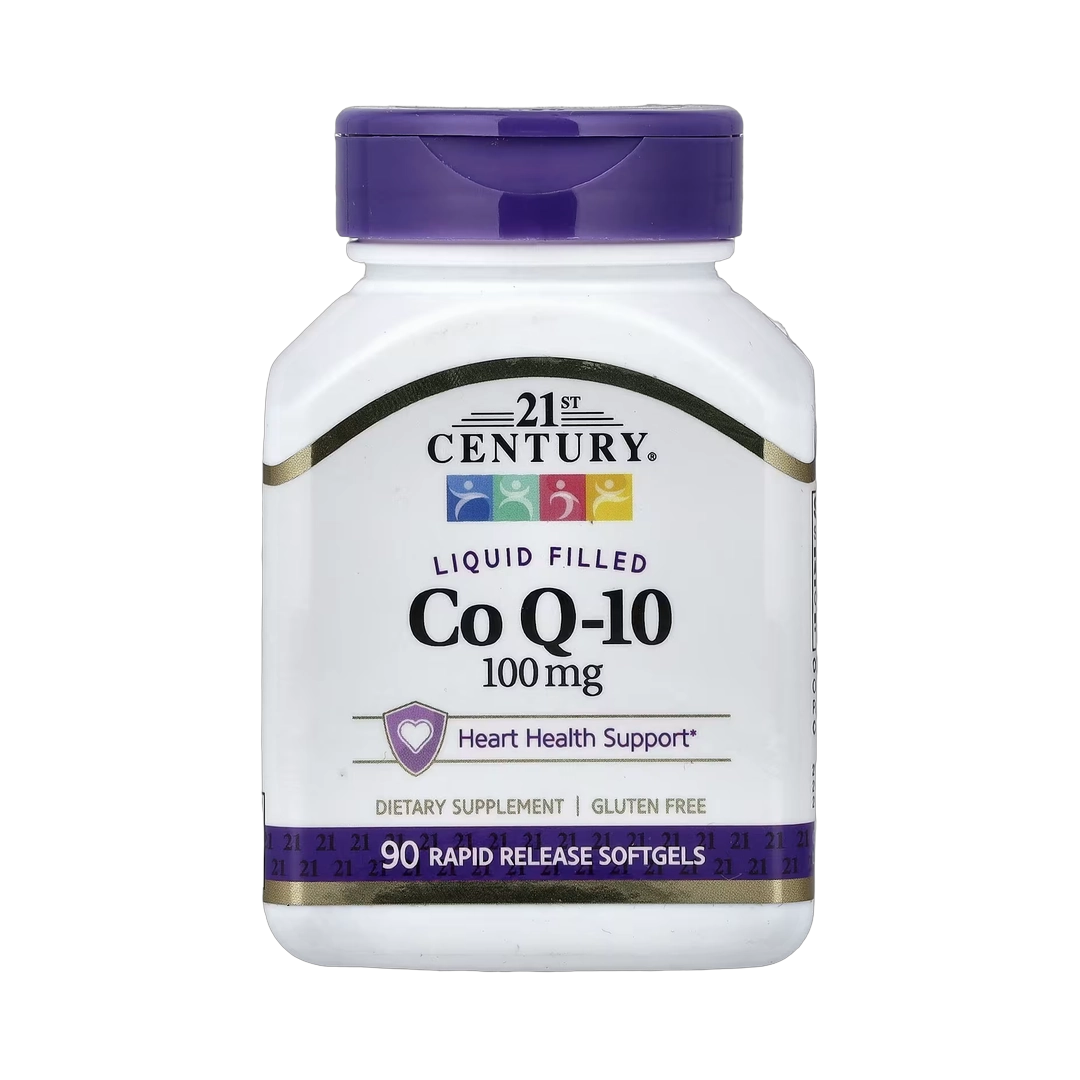 21st Century, Liquid Filled CoQ-10, 100 mg, 90 Rapid Release Softgels