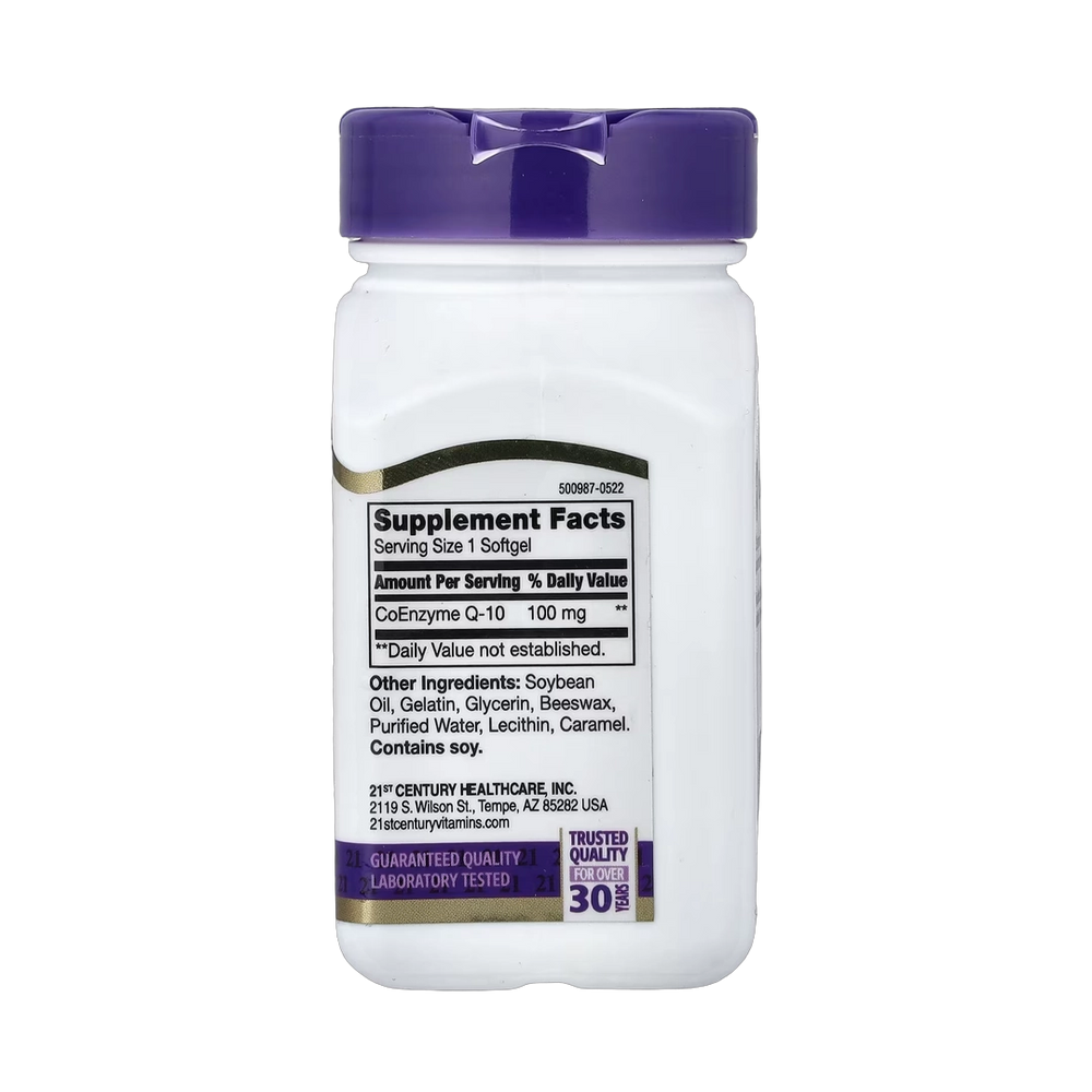 21st Century, Liquid Filled CoQ-10, 100 mg, 90 Rapid Release Softgels