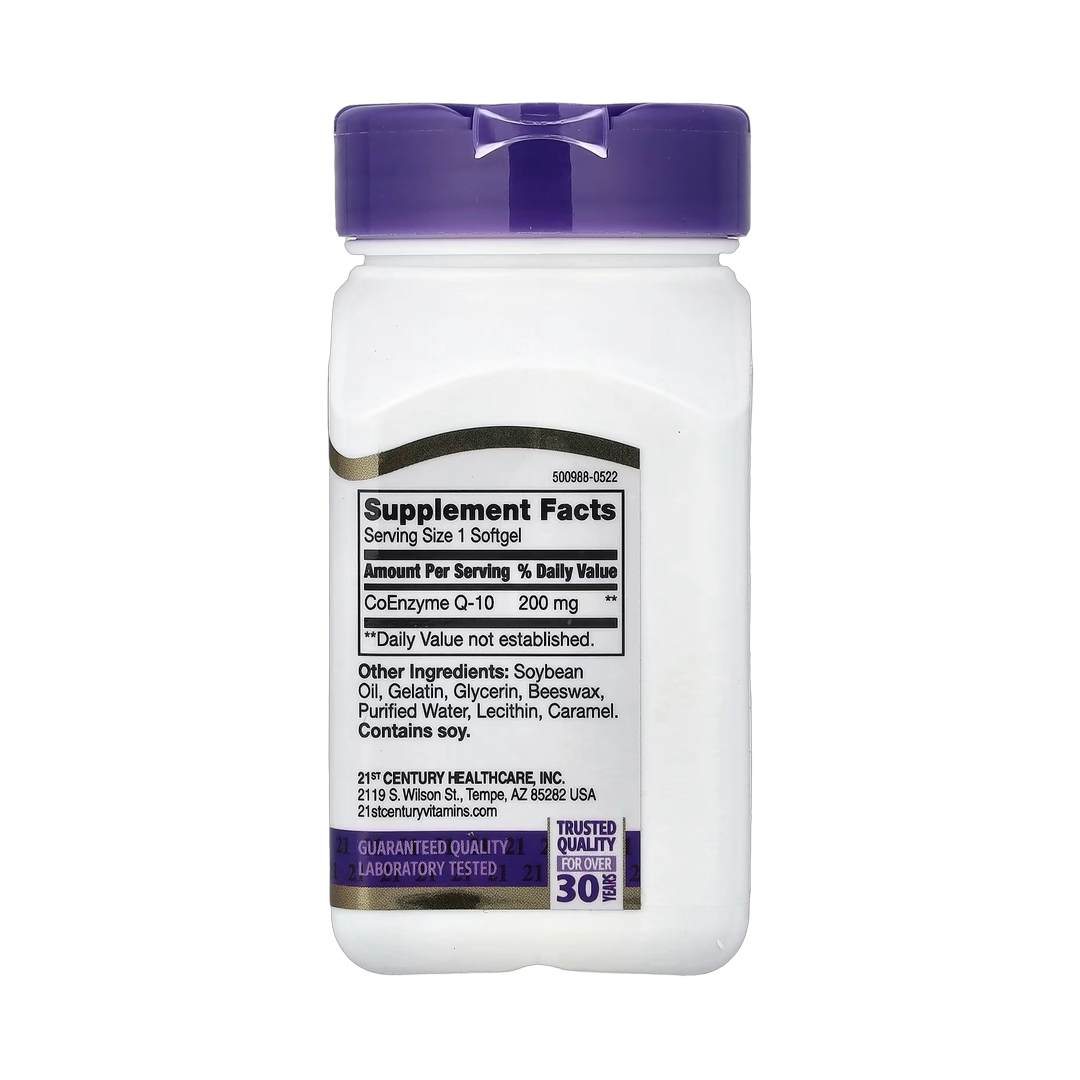 21st Century, Liquid Filled CoQ-10, 200 mg, 90 Rapid Release Softgels