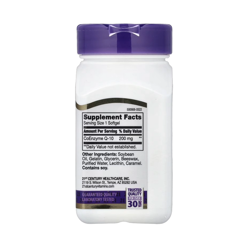 21st Century, Liquid Filled CoQ-10, 200 mg, 90 Rapid Release Softgels