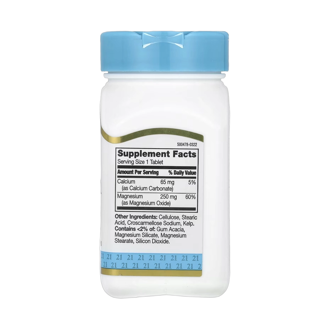 21st Century, Magnesium, 250 mg, 110 Tablets