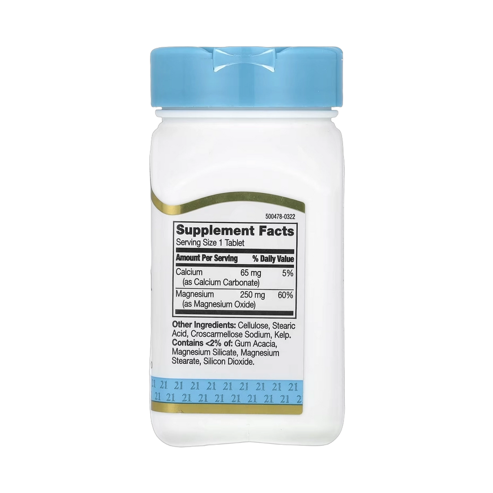 21st Century, Magnesium, 250 mg, 110 Tablets