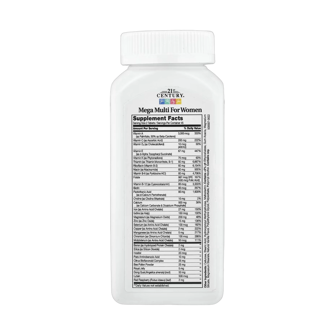 21st Century, Mega Multi for Women, 90 Tablets