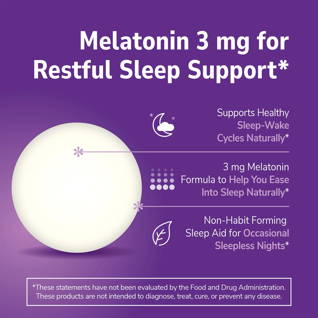 21st Century, Melatonin, 3 mg, 90 Tablets
