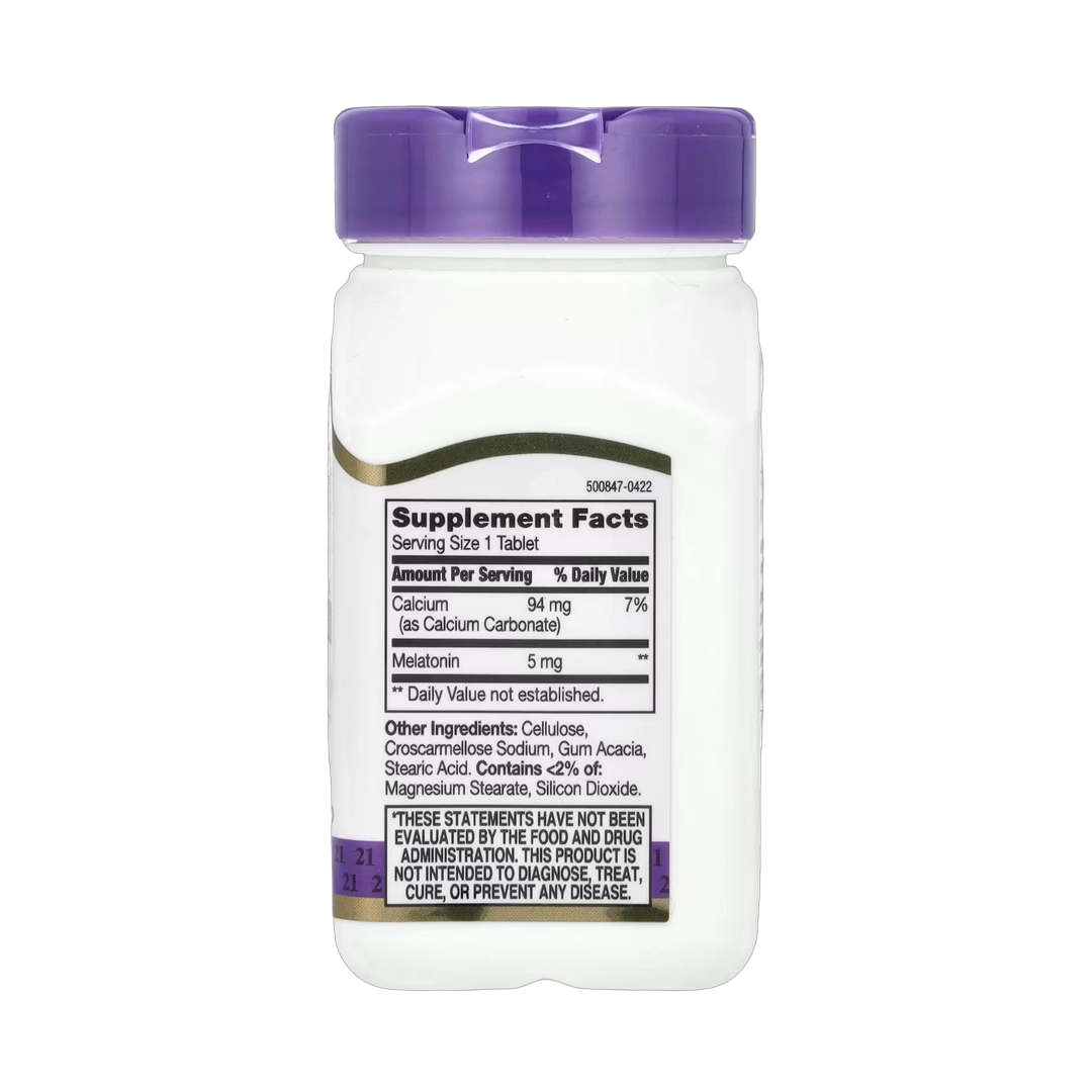21st Century, Melatonin, 5 mg, 120 Tablets