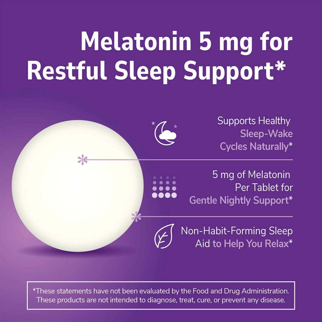 21st Century, Melatonin, 5 mg, 120 Tablets