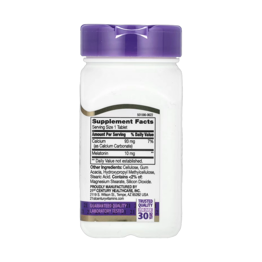 21st Century, Melatonin, Prolonged Release, 10 mg, 120 Tablets
