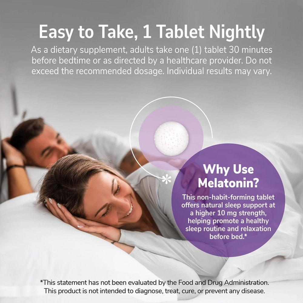 21st Century, Melatonin, Prolonged Release, 10 mg, 120 Tablets
