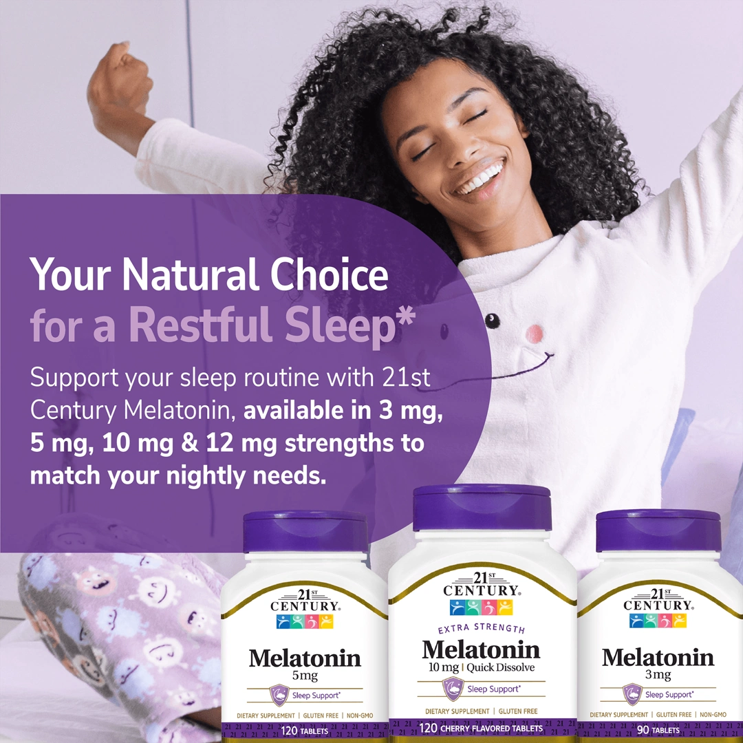 21st Century, Melatonin, Prolonged Release, 10 mg, 120 Tablets