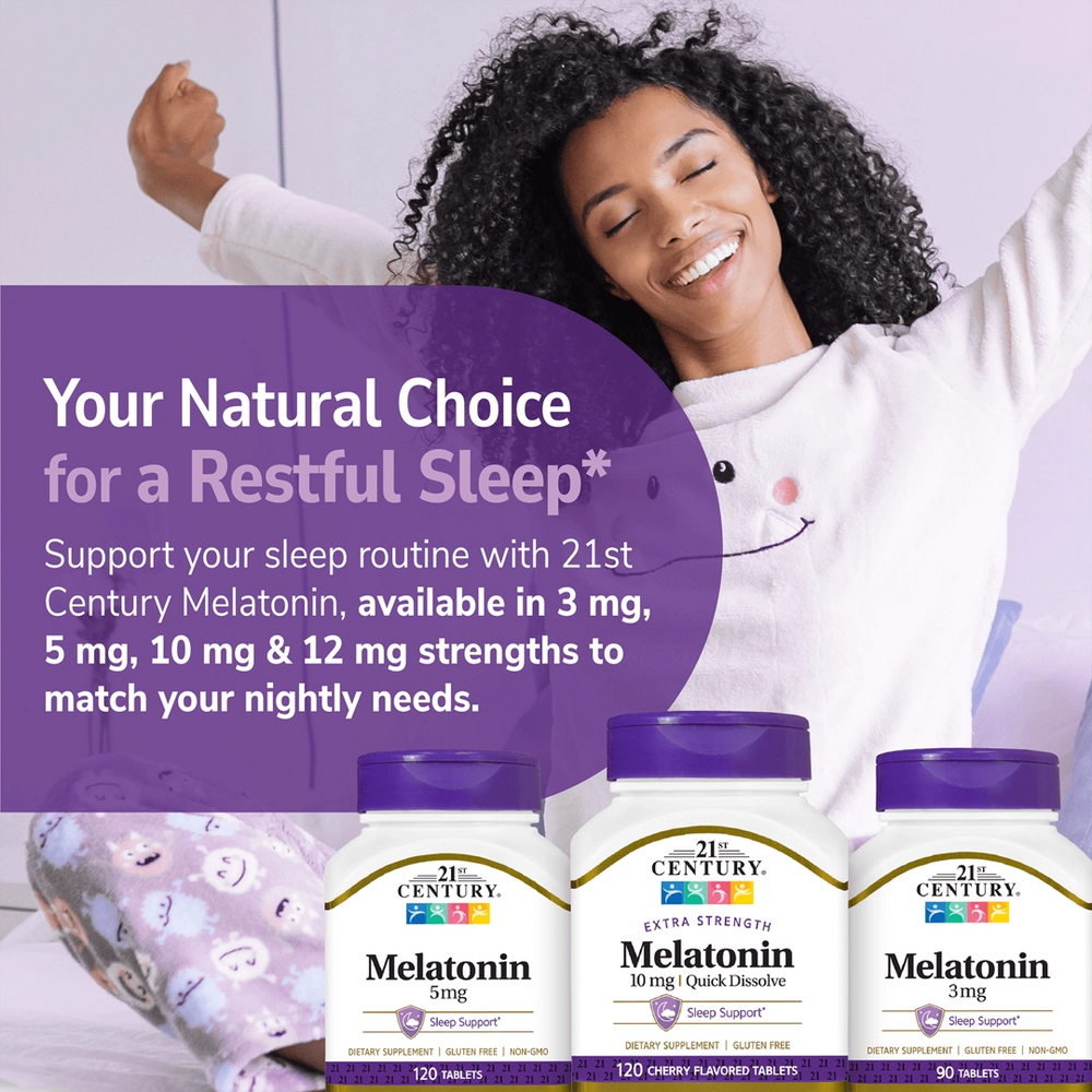 21st Century, Melatonin, Prolonged Release, 10 mg, 120 Tablets