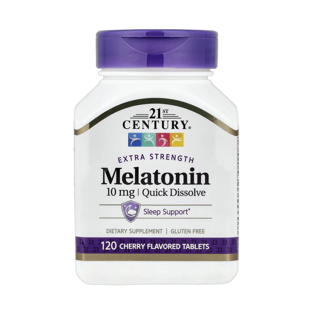 21st Century, Melatonin, Quick Dissolve, Cherry, 10 mg, 120 Tablets