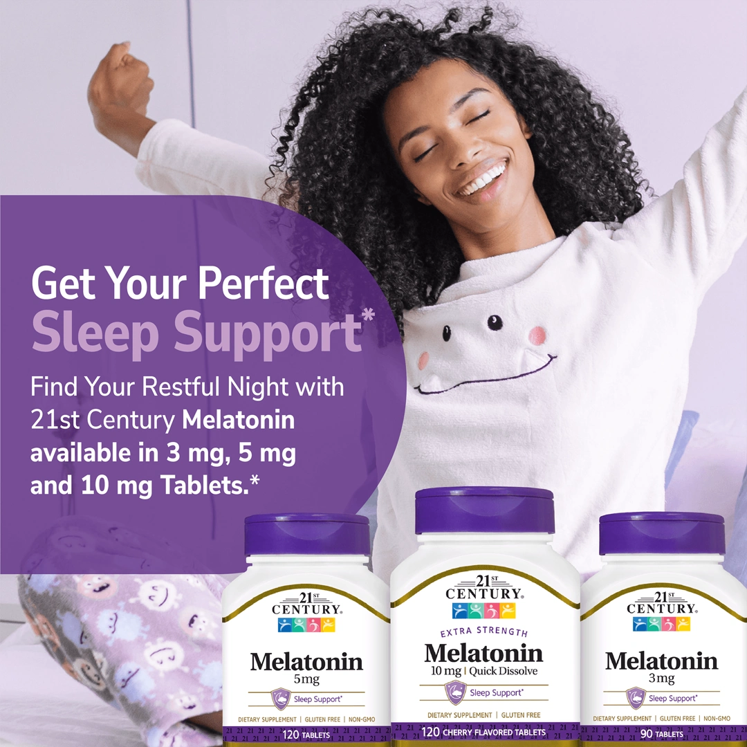 21st Century, Melatonin, Quick Dissolve, Cherry, 10 mg, 120 Tablets