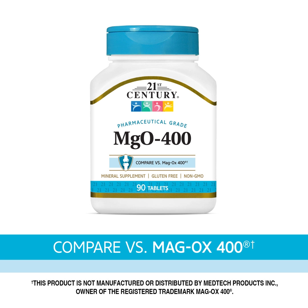 21st Century, MgO-400, 90 Tablets