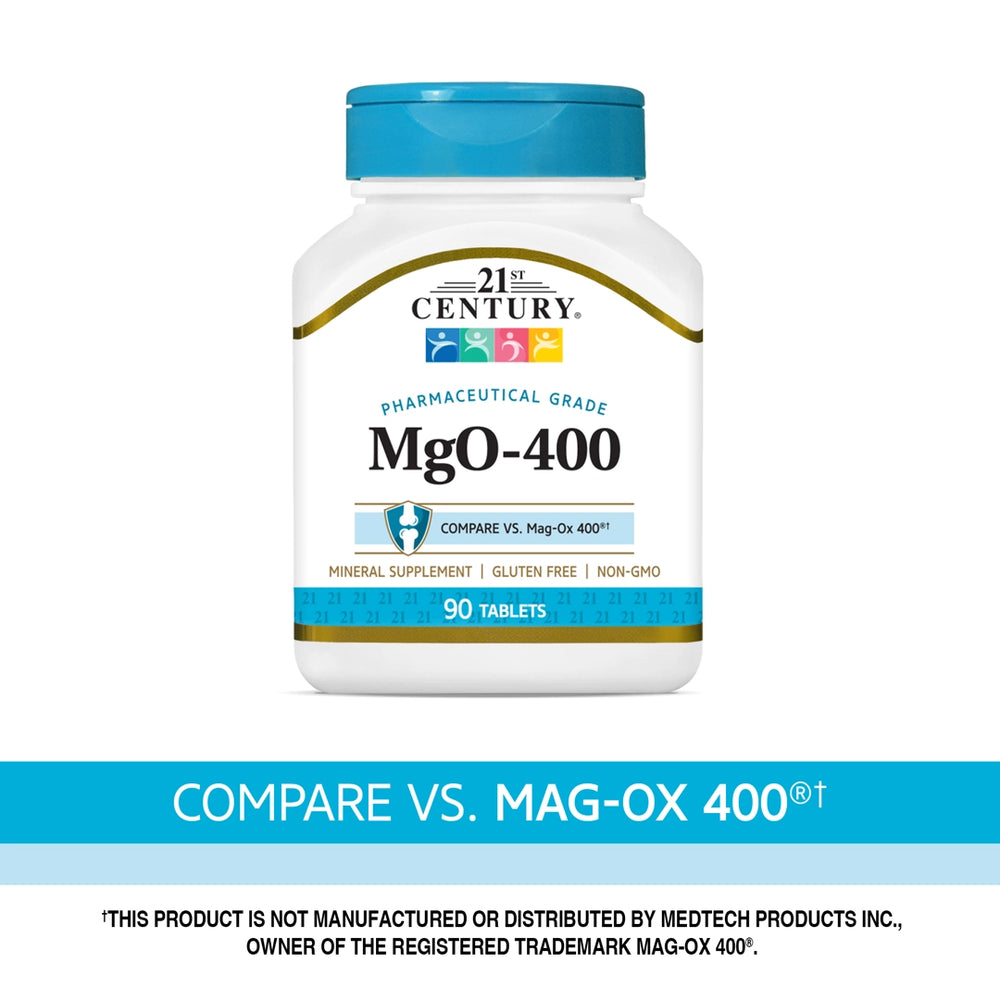 21st Century, MgO-400, 90 Tablets