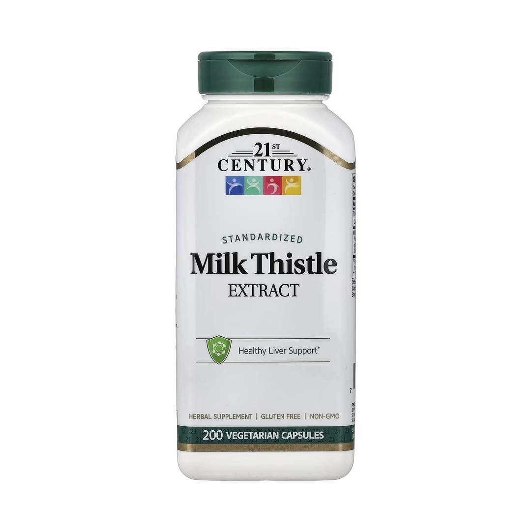 21st Century, Milk Thistle Extract, Standardized , 200 Vegetarian Capsules