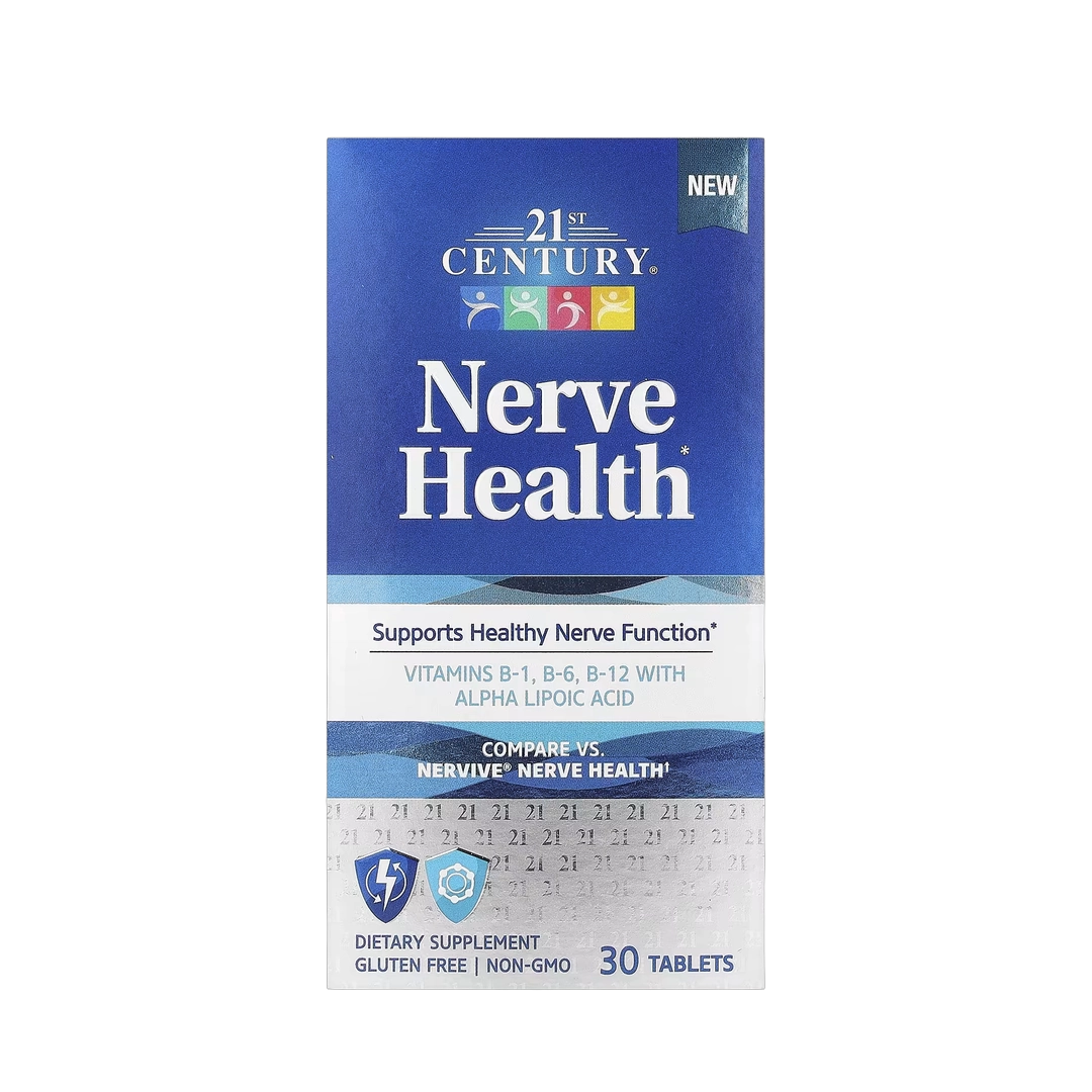 21st Century, Nerve Health, 30 Tablets