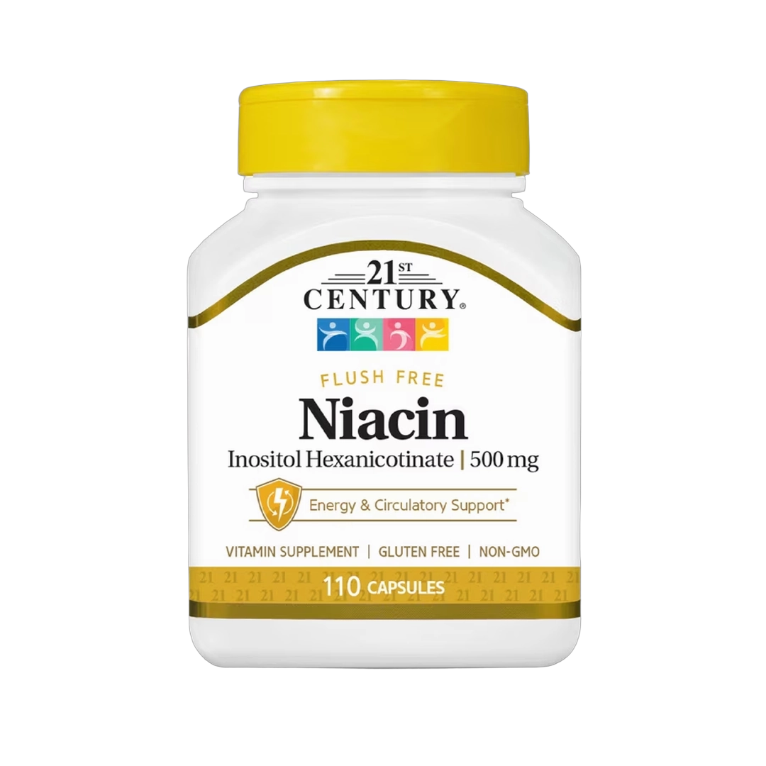 21st Century, Niacin, Inositol Hexanicotinate, 500 Mg, Capsules