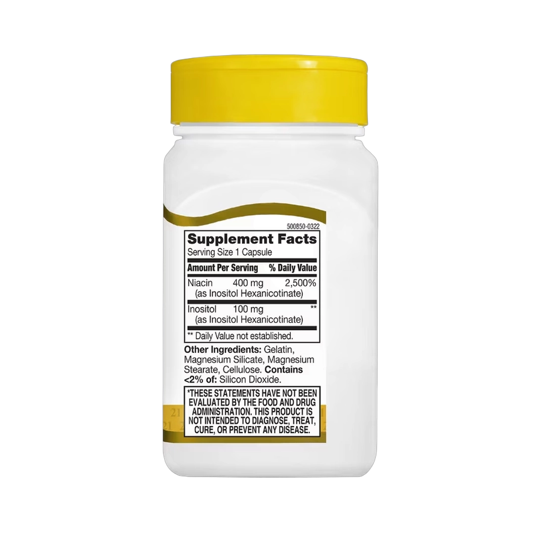 21st Century, Niacin, Inositol Hexanicotinate, 500 Mg, Capsules