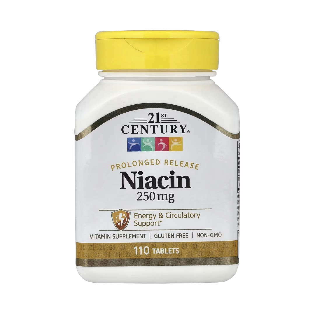 21st Century, Niacin, Prolonged Release, 110 Tablets