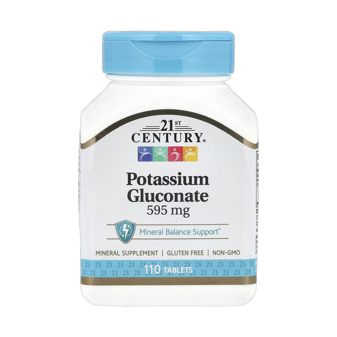 21st Century, Potassium Gluconate, 595 mg, 110 Tablets