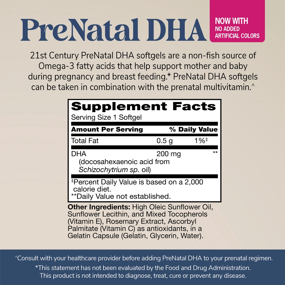 21st Century, PreNatal DHA, 30 Softgels