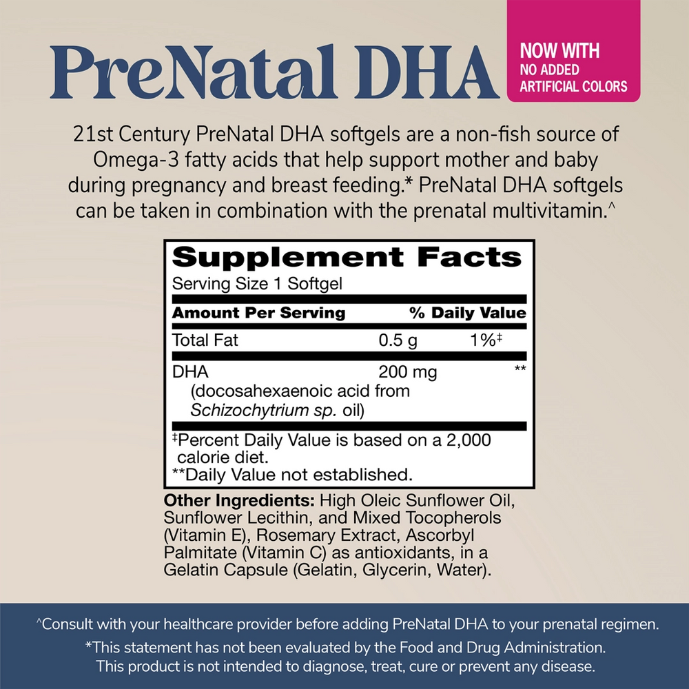 21st Century, PreNatal DHA, 30 Softgels