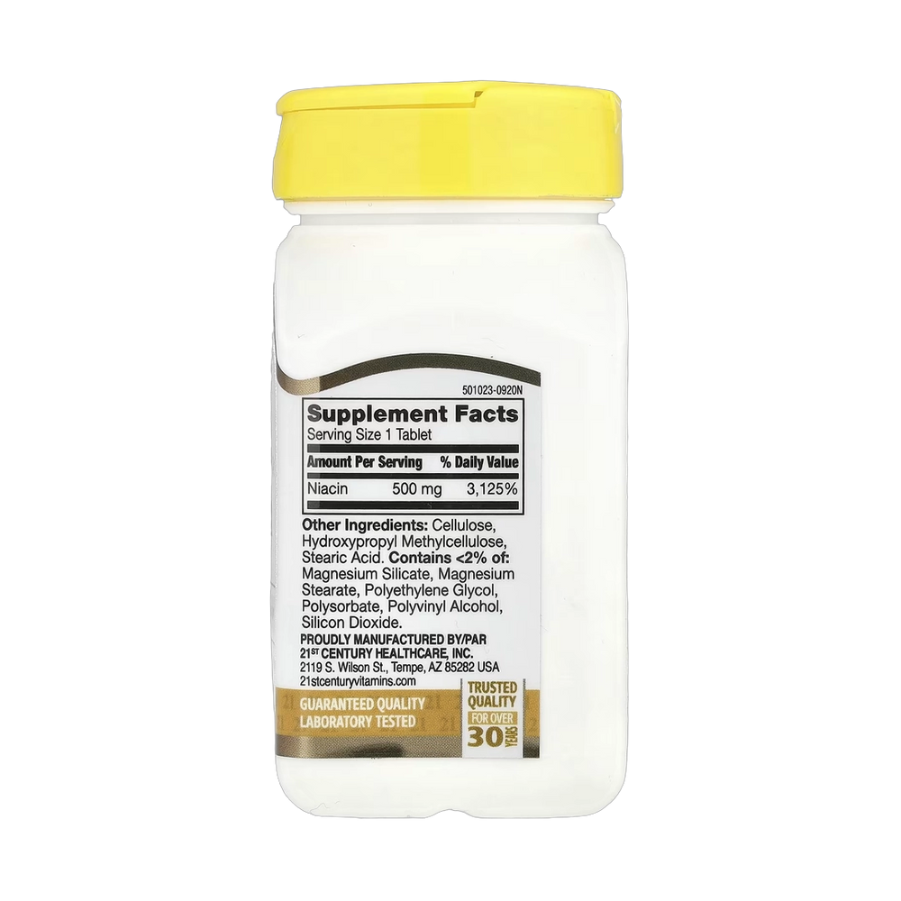 21st Century, Prolonged Release Niacin, 500 mg, 100 Tablets