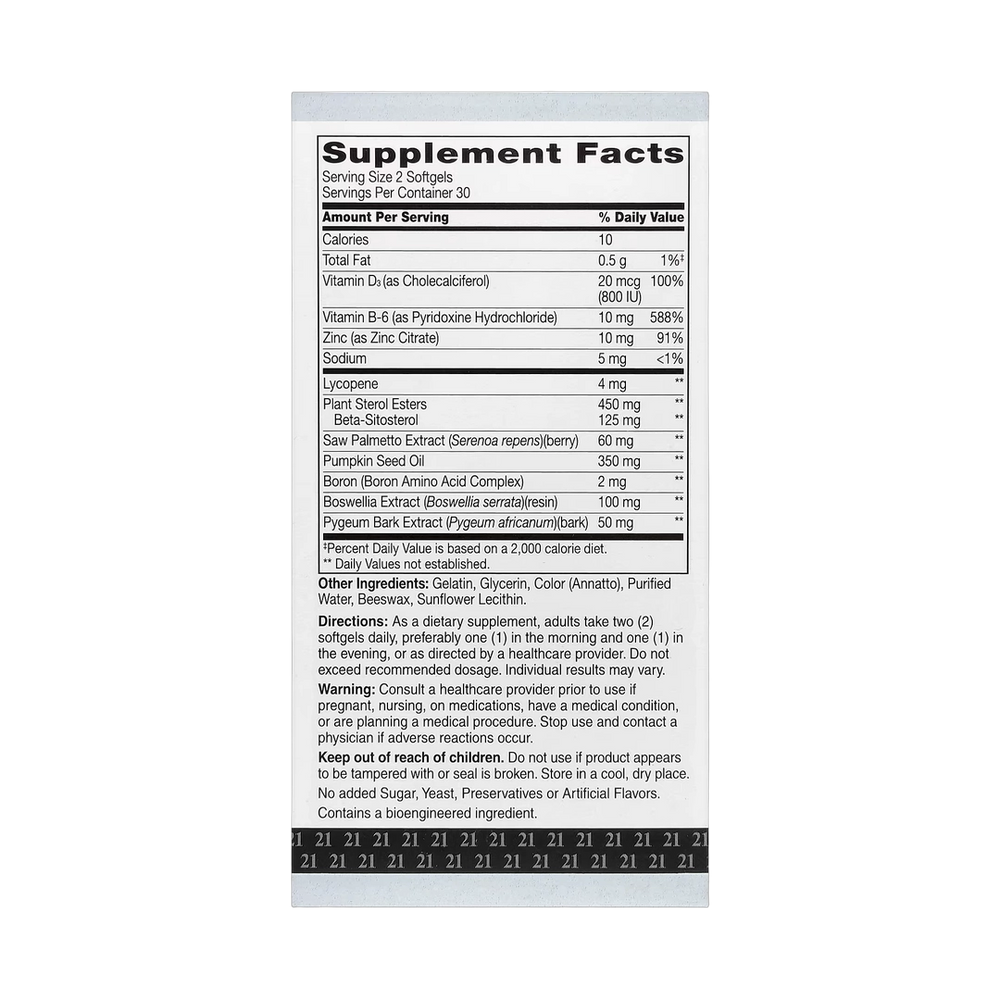 21st Century, Prostate Health with Beta-Sitosterol, 60 Softgels