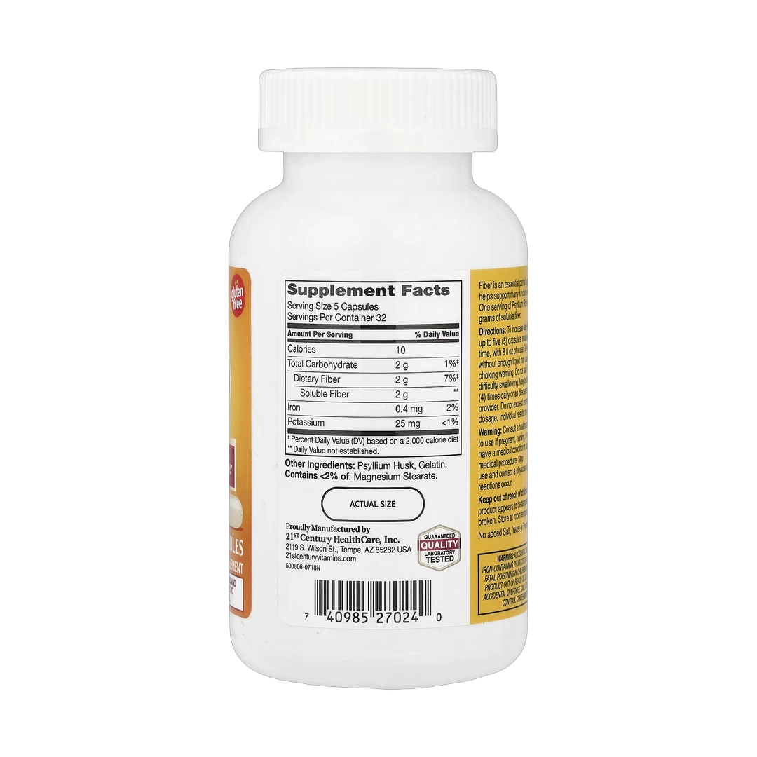 21st Century, Psyllium Fiber, 160 Capsules