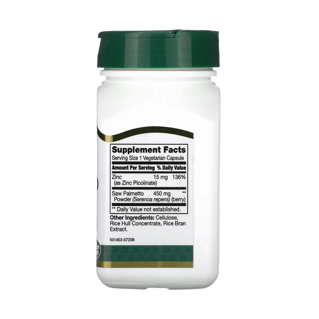 21st Century, Saw Palmetto, 450 mg, 60 Vegetarian Capsules
