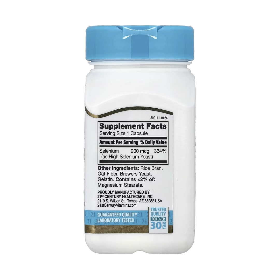21st Century, Selenium, 200 mcg, 60 Capsules
