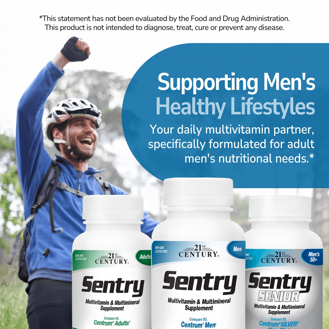 21st Century, Sentry Men, Multivitamin & Multimineral Supplement, 120 Tablets