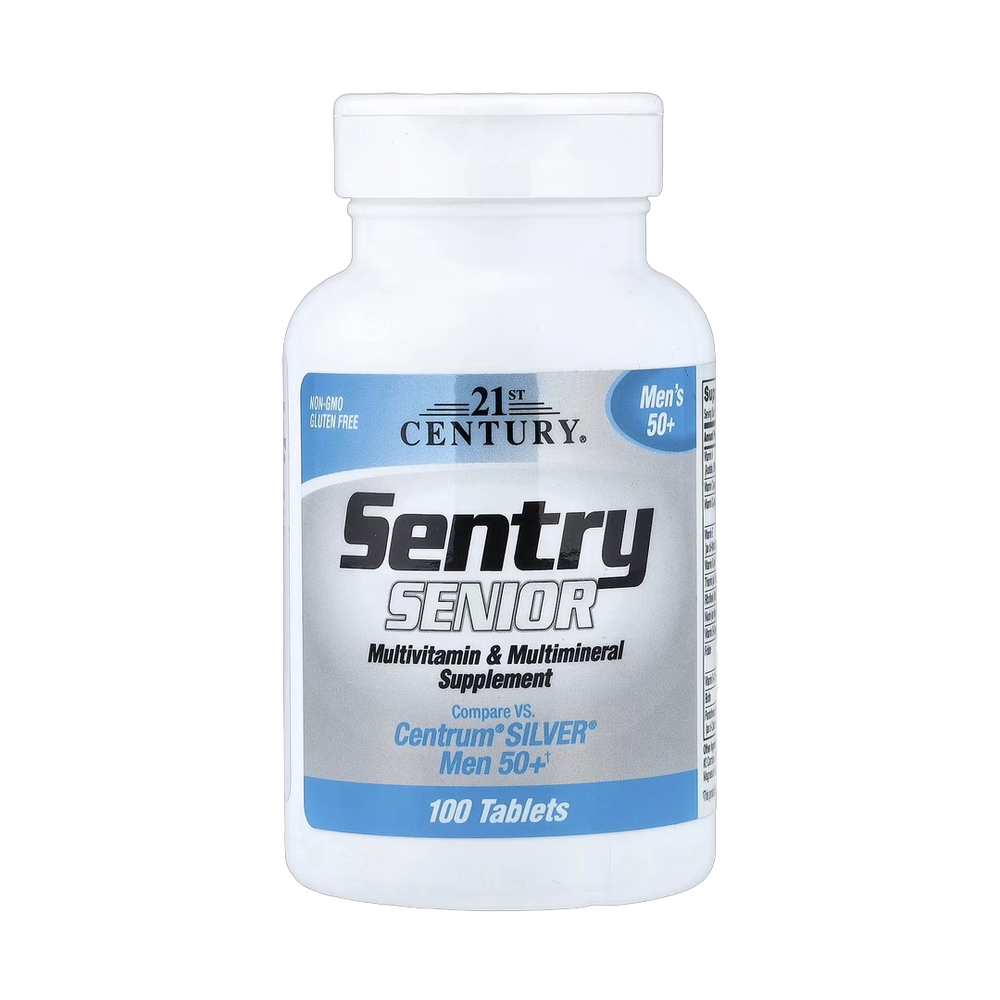21st Century, Sentry Senior, Men's 50+, Multivitamin & Multimineral Supplement, 100 Tablets